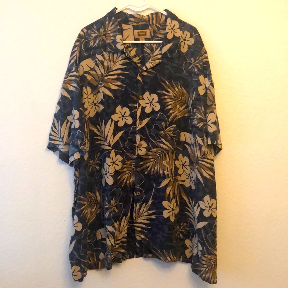 Foundry Button Down Floral Shirt-Men’s 5XL